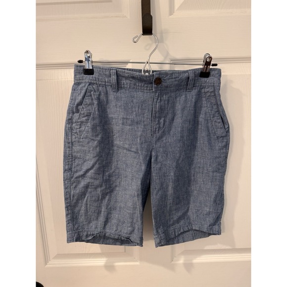 GAP Pants - Gap Womens Heather Blue Bermuda Shorts size‎ 0 waist 26" inseam 9"